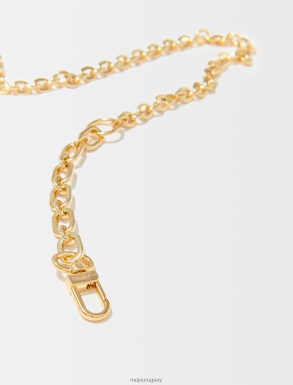 Maje cinturón con cadena y logo de trébol accesorio oro mujer 2J08B506