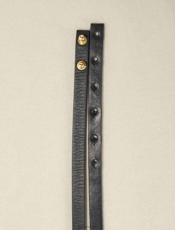 Maje cinturón con hebilla horsebit accesorio negro mujer 2J08B533