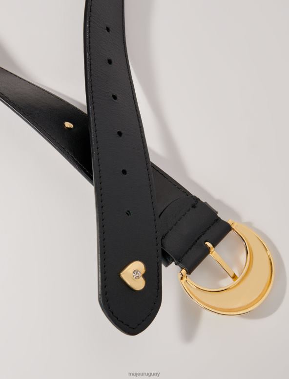 Maje cinturón de diamantes de imitación accesorio negro mujer 2J08B501