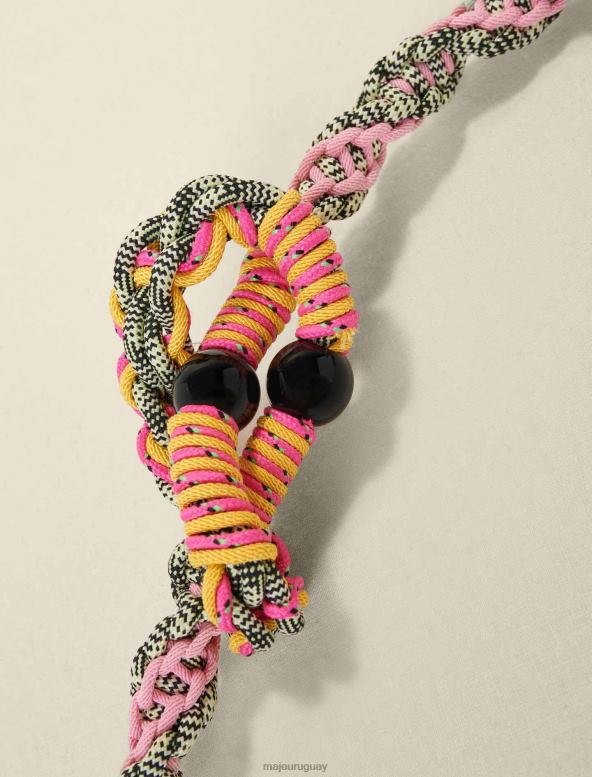 Maje correa de hombro trenzada accesorio rosa mujer 2J08B463