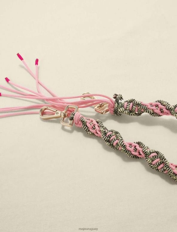 Maje correa de hombro trenzada accesorio rosa mujer 2J08B463