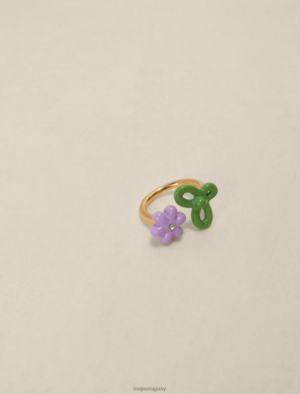 Maje anillo de flores accesorio violeta de parma mujer 2J08B537