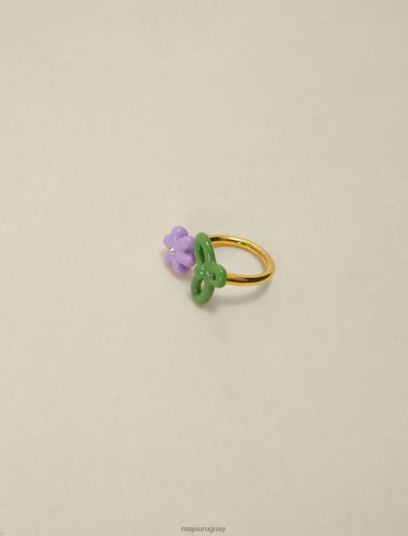 Maje anillo de flores accesorio violeta de parma mujer 2J08B537