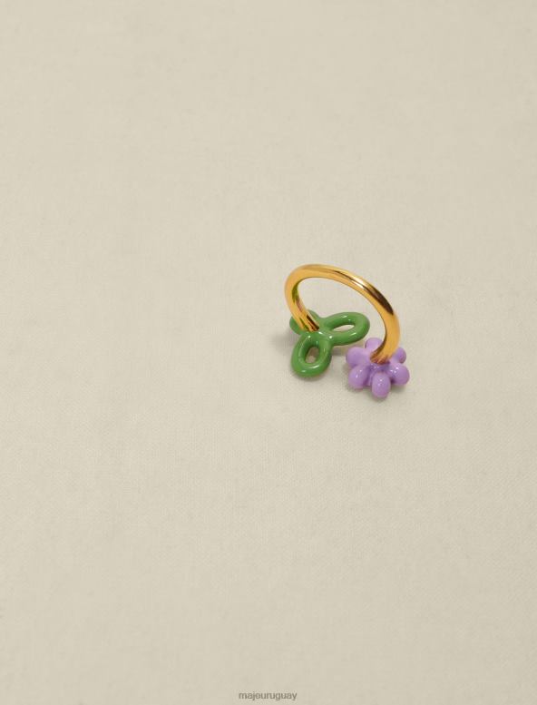 Maje anillo de flores accesorio violeta de parma mujer 2J08B537