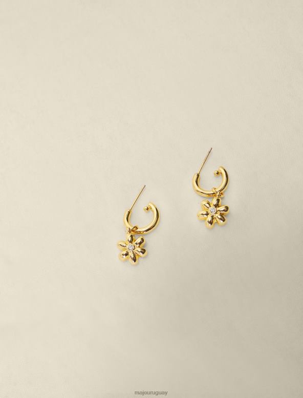 Maje aros de flores accesorio oro mujer 2J08B536