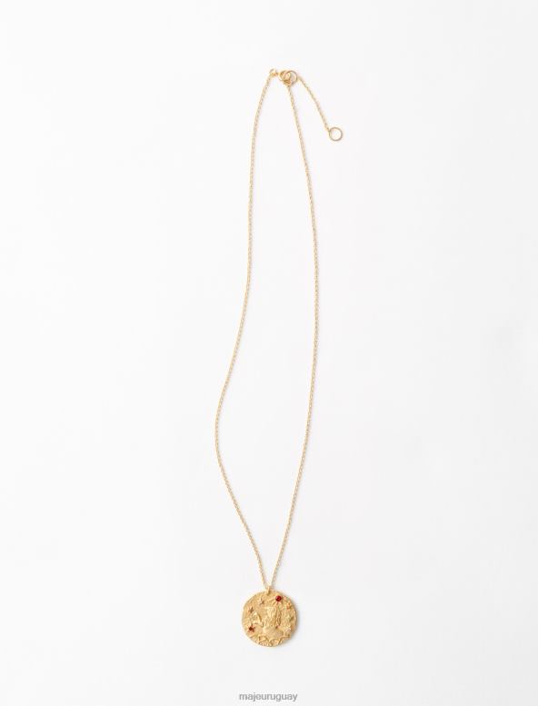Maje collar del signo del zodíaco del león accesorio oro mujer 2J08B516