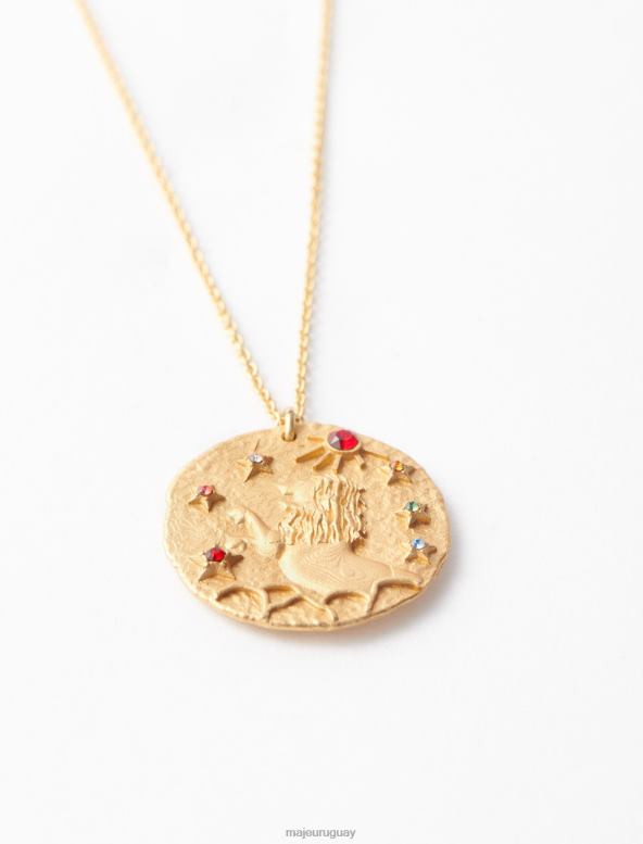 Maje collar del signo del zodíaco del león accesorio oro mujer 2J08B516