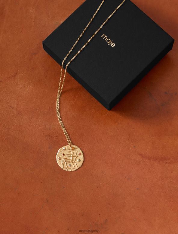 Maje collar del signo del zodiaco aries accesorio oro mujer 2J08B524