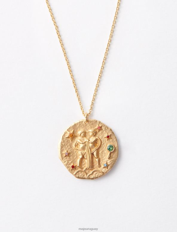 Maje collar del signo del zodiaco géminis accesorio oro mujer 2J08B514