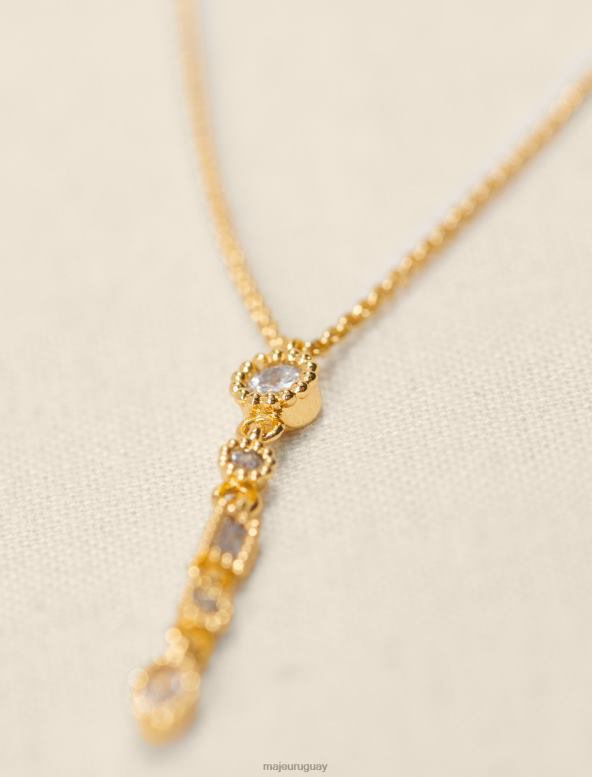 Maje collar doble con diamantes accesorio oro mujer 2J08B557
