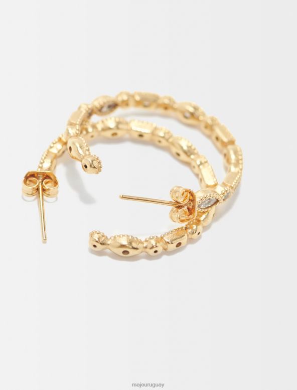 Maje pendientes de aro sofisticados accesorio oro mujer 2J08B508