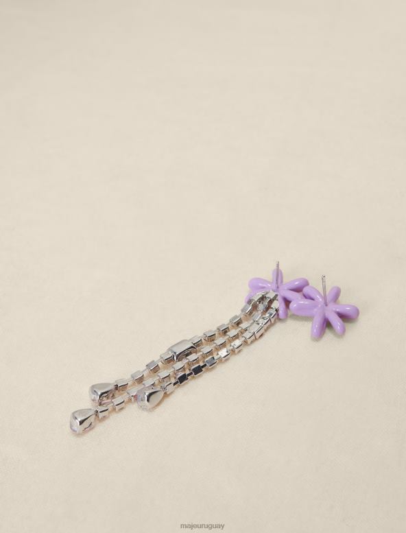 Maje pendientes de flores malva accesorio violeta de parma mujer 2J08B538