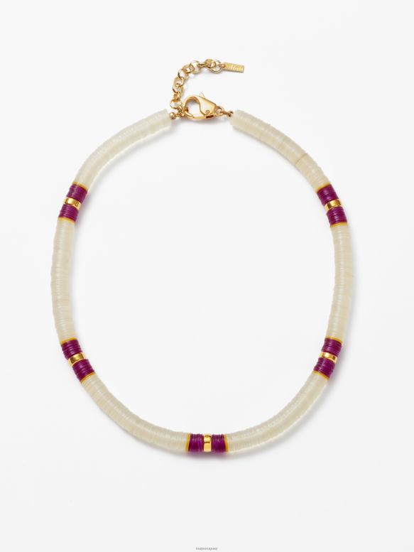 Maje x eliou collar de cuentas accesorio crudo mujer 2J08B570