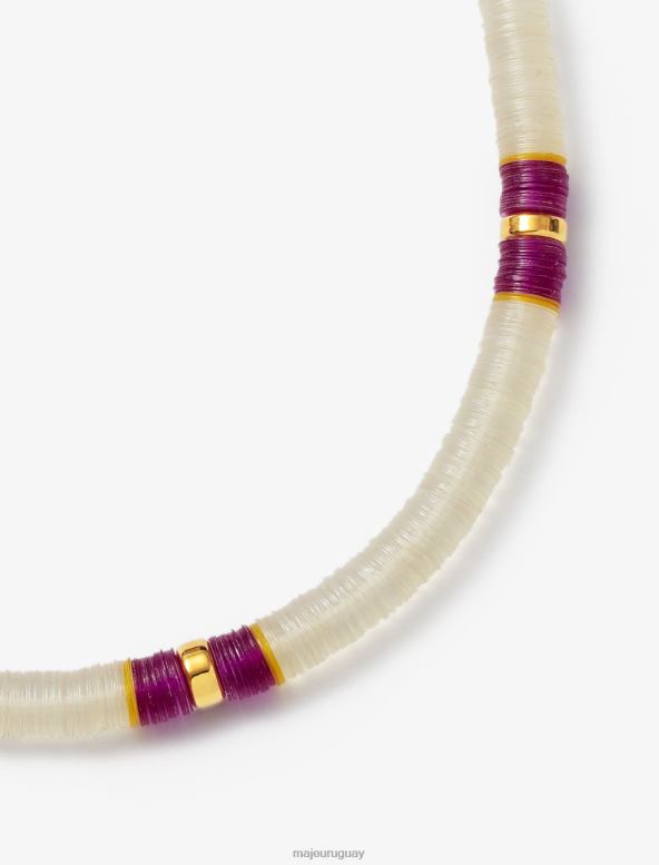 Maje x eliou collar de cuentas accesorio crudo mujer 2J08B570