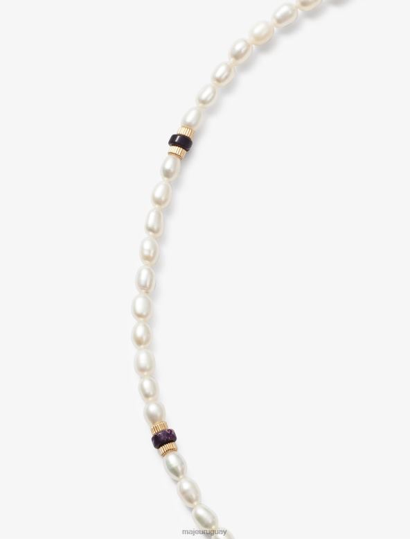 Maje x eliou collar de cuentas accesorio crudo mujer 2J08B574