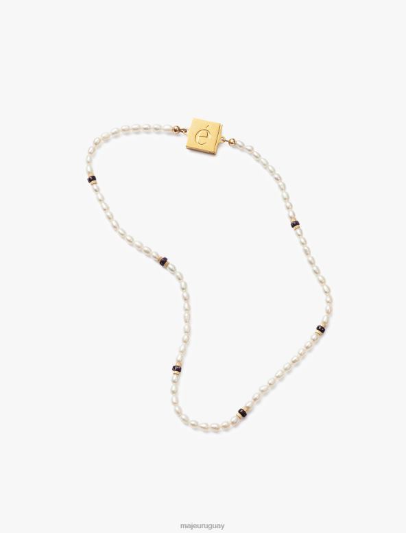 Maje x eliou collar de cuentas accesorio crudo mujer 2J08B574