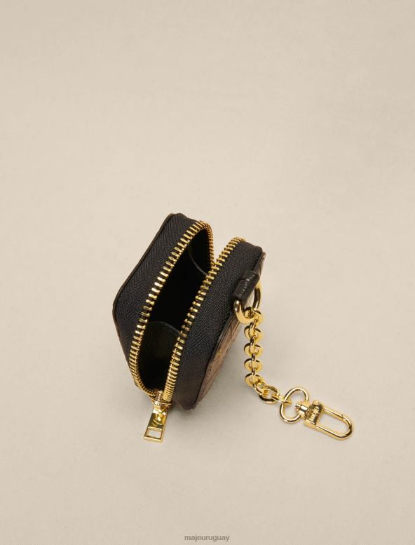 Maje bolso de cuero repujado accesorio negro mujer 2J08B568