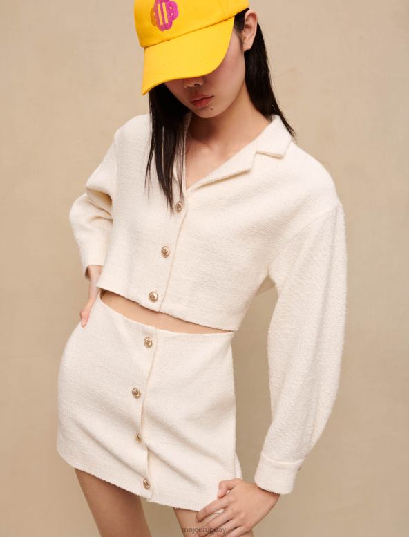 Maje gorra de algodón con logo de trébol accesorio sol amarillo mujer 2J08B582