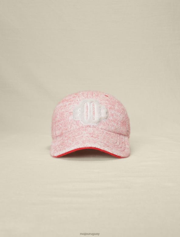 Maje gorra de béisbol con efecto de tweed accesorio rosa mujer 2J08B564