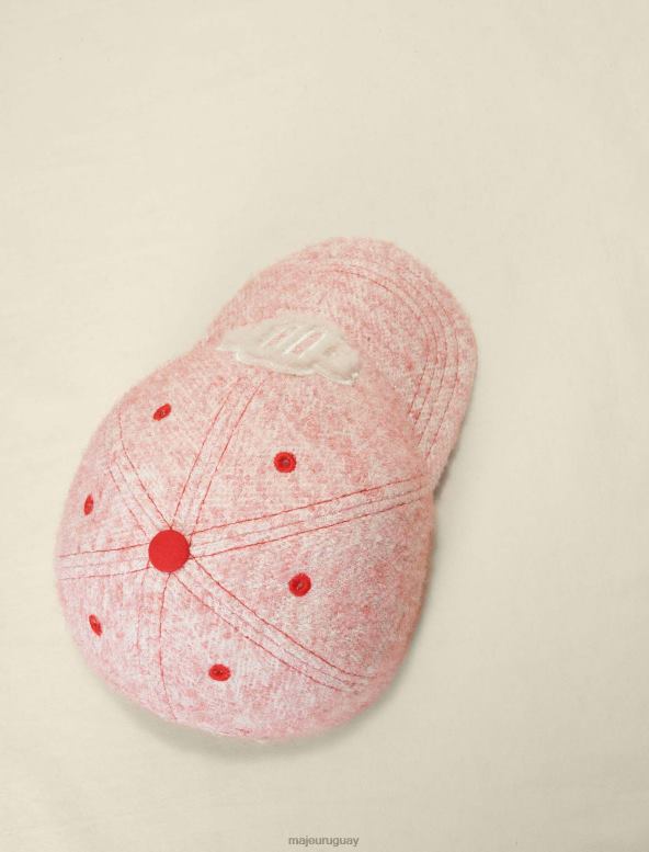 Maje gorra de béisbol con efecto de tweed accesorio rosa mujer 2J08B564