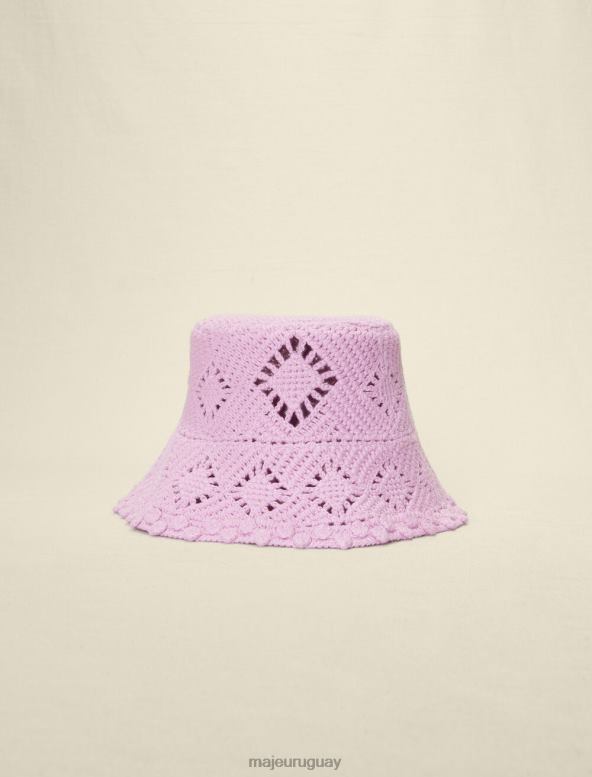 Maje sombrero de cubo de ganchillo accesorio violeta de parma mujer 2J08B529