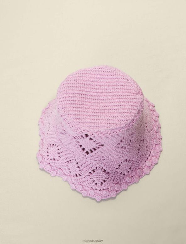 Maje sombrero de cubo de ganchillo accesorio violeta de parma mujer 2J08B529