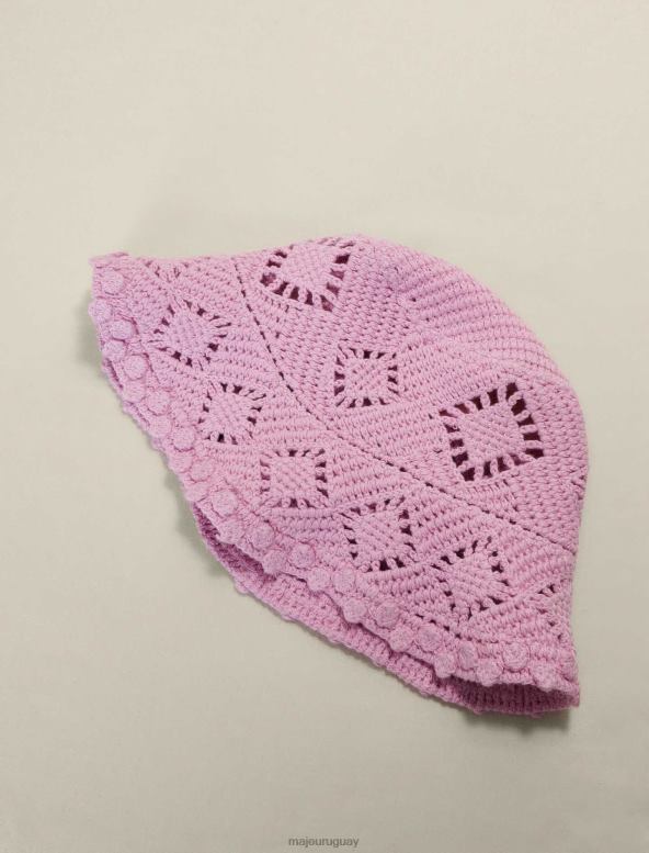 Maje sombrero de cubo de ganchillo accesorio violeta de parma mujer 2J08B529