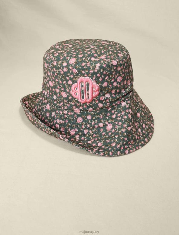 Maje sombrero de pescador con estampado floral accesorio botón de rosas mujer 2J08B545