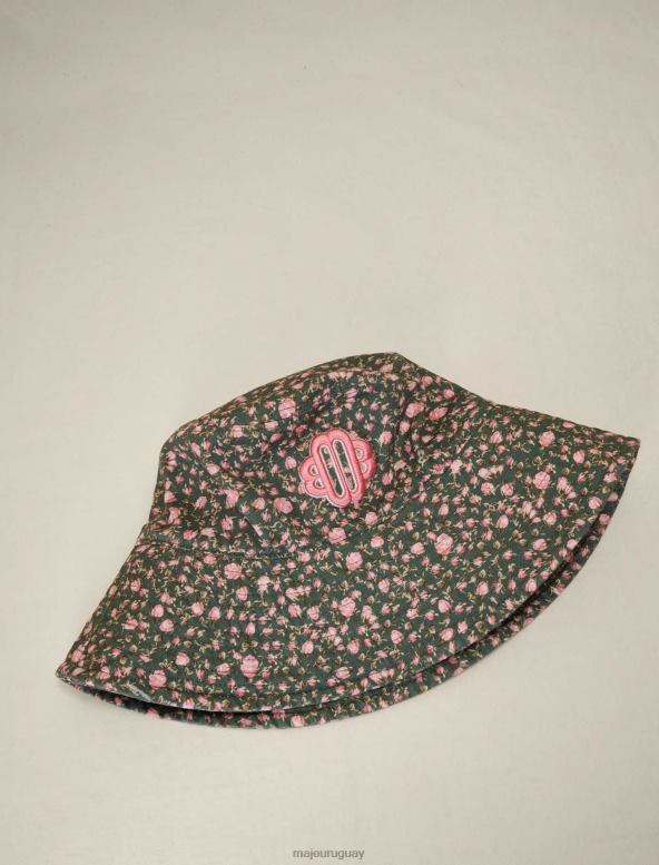 Maje sombrero de pescador con estampado floral accesorio botón de rosas mujer 2J08B545