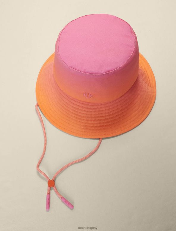 Maje sombrero de pescador teñido anudado accesorio rosa mujer 2J08B528