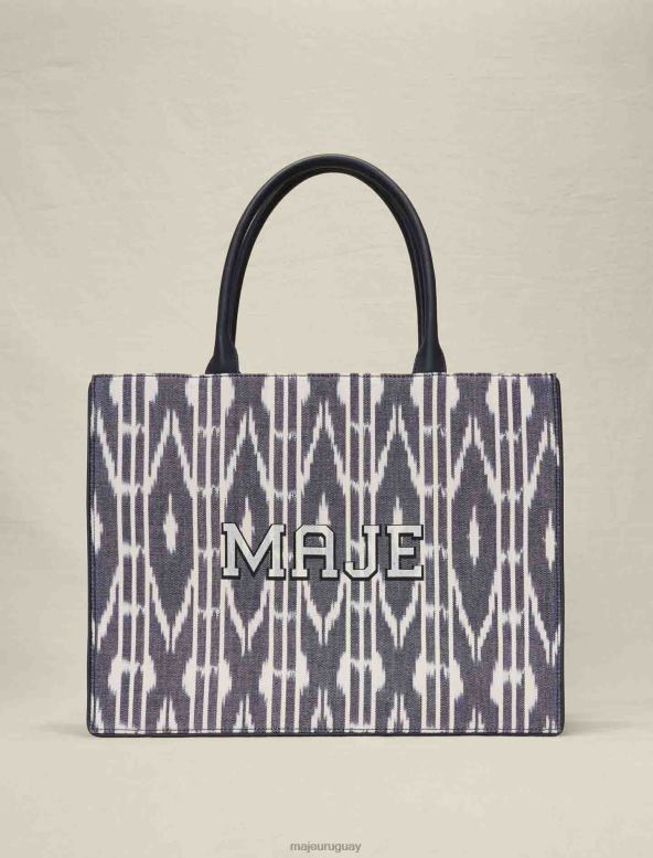 Maje bolso tote de lona con efecto tie-dye accesorio Armada mujer 2J08B469