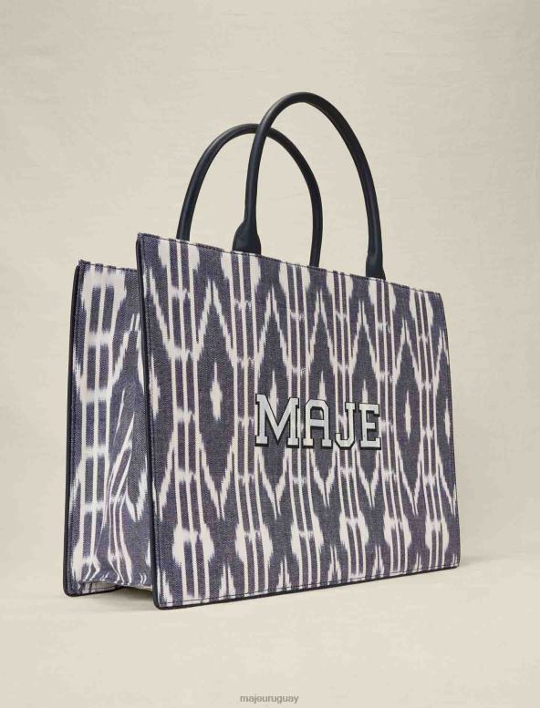 Maje bolso tote de lona con efecto tie-dye accesorio Armada mujer 2J08B469