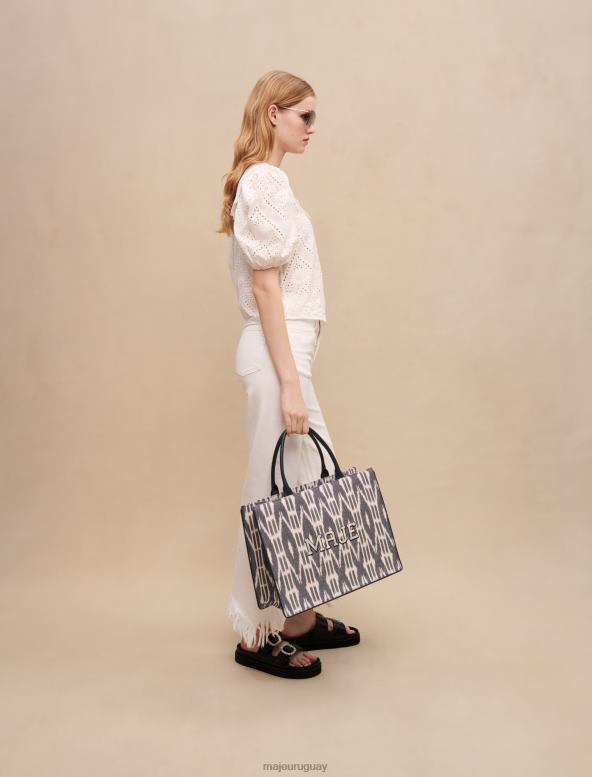 Maje bolso tote de lona con efecto tie-dye accesorio Armada mujer 2J08B469