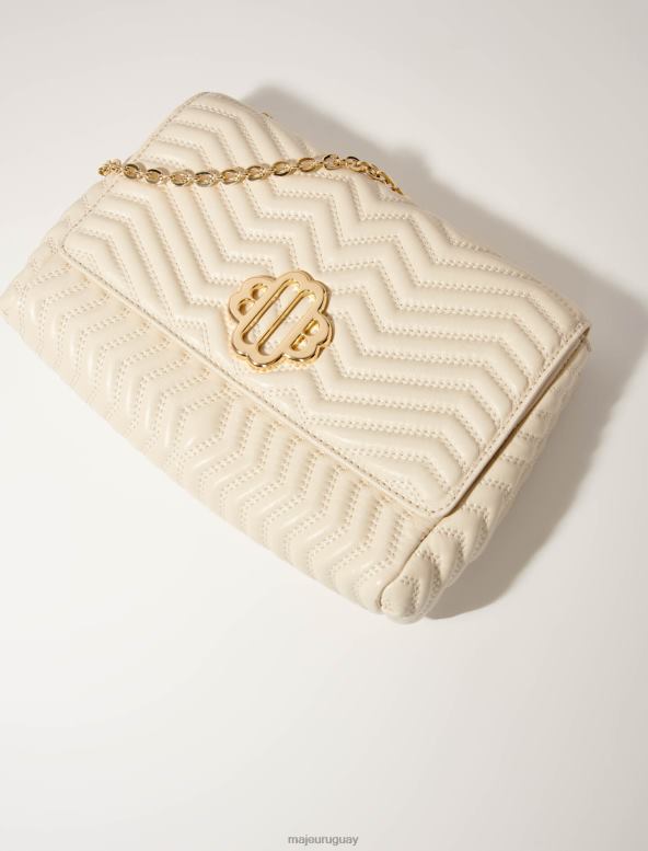 Maje bolso de cadena de cuero accesorio vainilla mujer 2J08B456