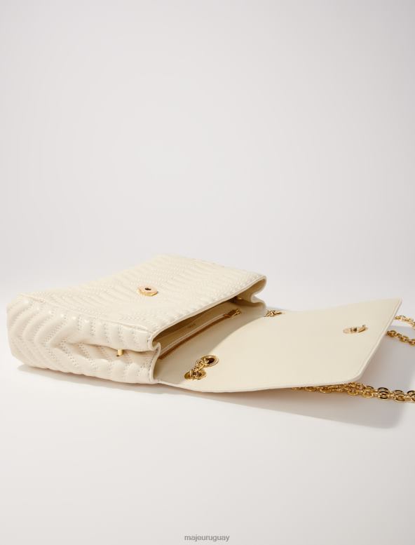 Maje bolso de cadena de cuero accesorio vainilla mujer 2J08B456