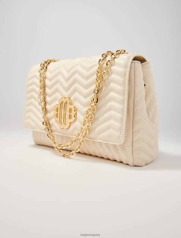 Maje bolso de cadena de cuero accesorio vainilla mujer 2J08B456