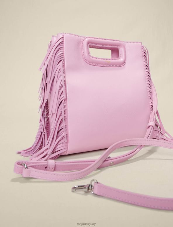 Maje bolso de cuero m cuero de vinilo accesorio rosa mujer 2J08B480