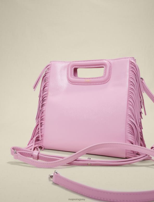 Maje bolso de cuero m cuero de vinilo accesorio rosa mujer 2J08B480