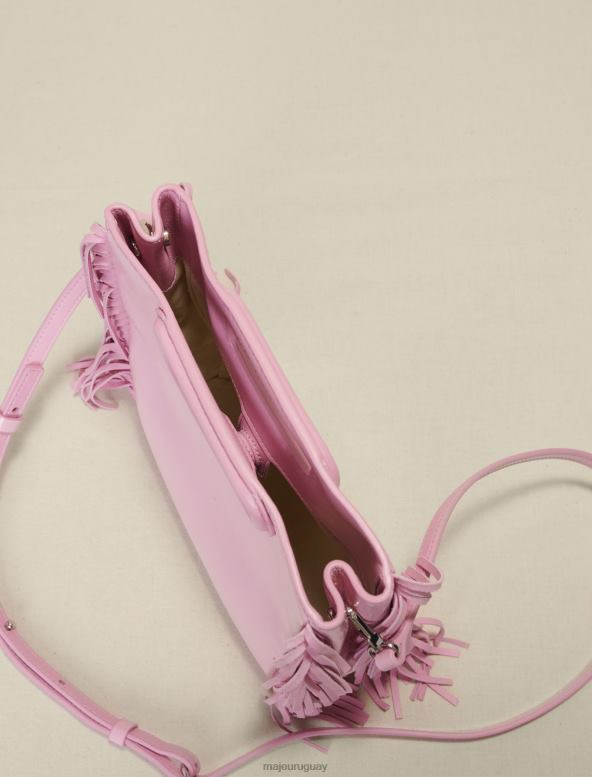 Maje bolso de cuero m cuero de vinilo accesorio rosa mujer 2J08B480
