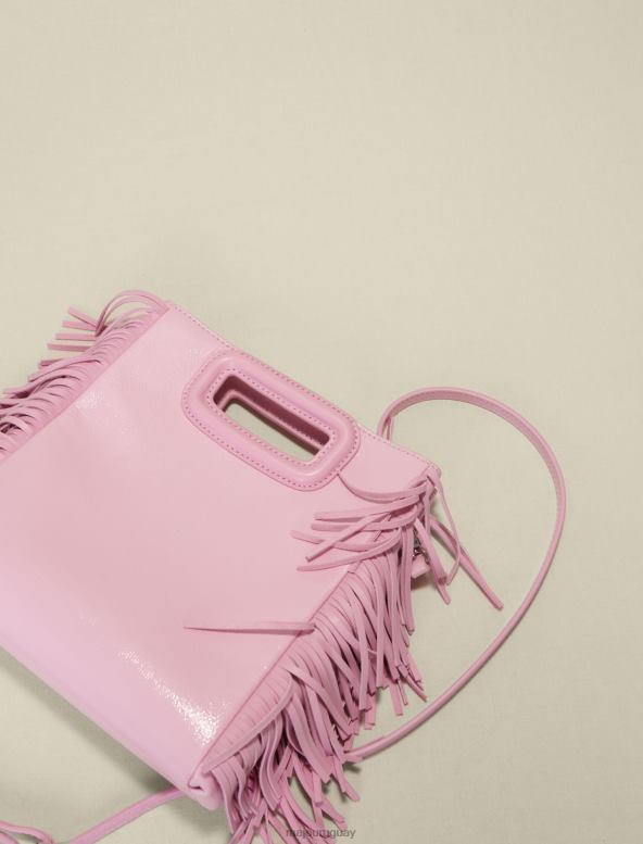 Maje bolso de cuero m cuero de vinilo accesorio rosa mujer 2J08B480
