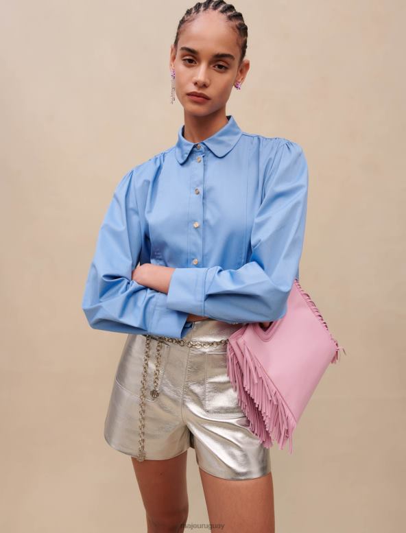 Maje bolso de cuero m cuero de vinilo accesorio rosa mujer 2J08B480