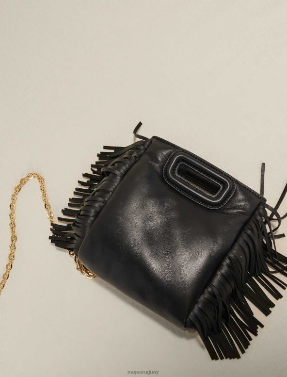 Maje bolso m de piel acolchado con tachuelas accesorio negro mujer 2J08B482