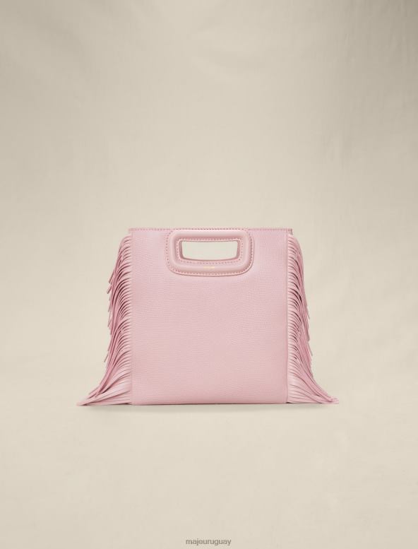 Maje piel repujada efecto lagarto m accesorio Rosa palido mujer 2J08B477