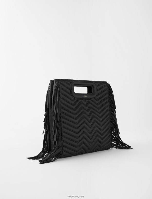 Maje bolso m de cuero acolchado accesorio negro mujer 2J08B483