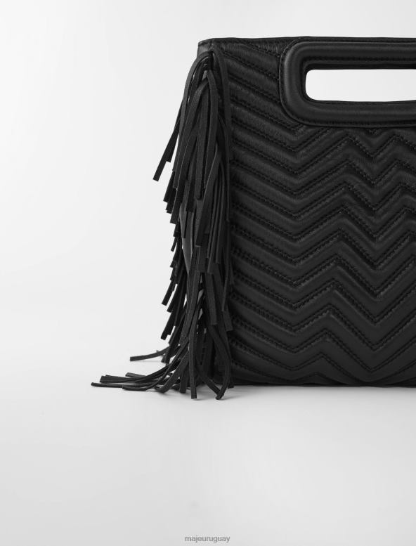 Maje bolso m de cuero acolchado accesorio negro mujer 2J08B483