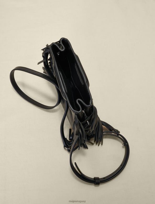 Maje bolso m mini de piel con tachuelas accesorio negro mujer 2J08B473