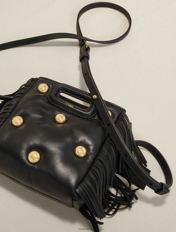 Maje bolso mini m de piel acolchado con tachuelas accesorio negro mujer 2J08B481