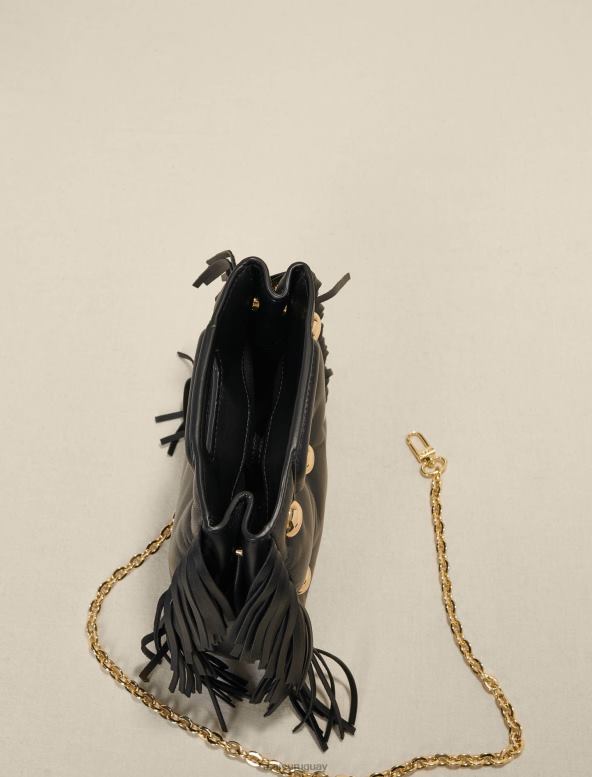 Maje bolso mini m de piel acolchado con tachuelas accesorio negro mujer 2J08B481
