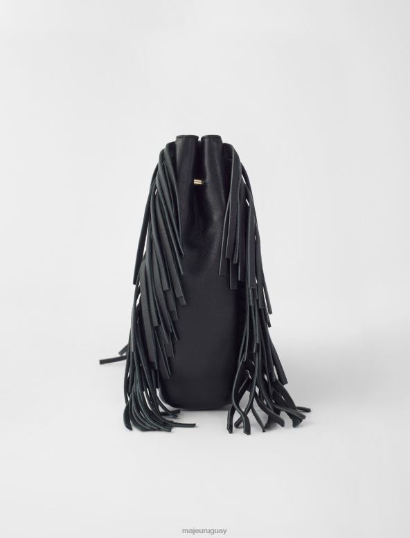 Maje bolso mini m de piel con relieve de cocodrilo accesorio negro mujer 2J08B452