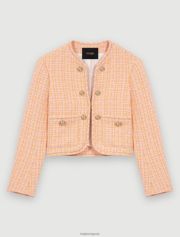 Maje Chaqueta de lana ropa naranja mujer 2J08B250